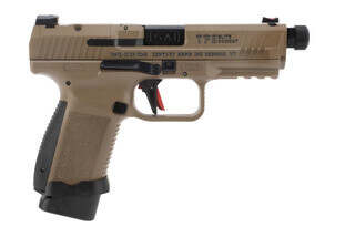 Canik TP9 Elite Combat 9mm pistol in flat dark earth